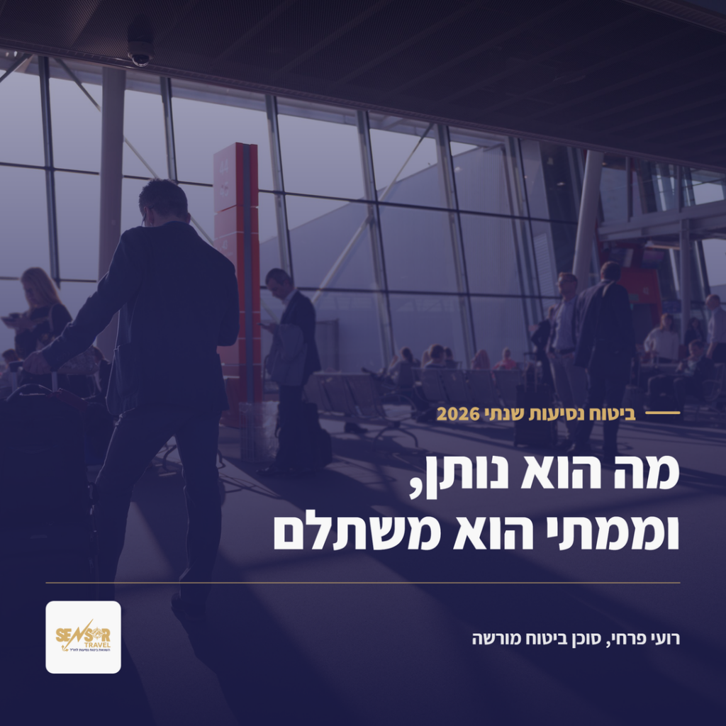 ביטוח נסיעות שנתי 2026, תמונת שער של המדריך